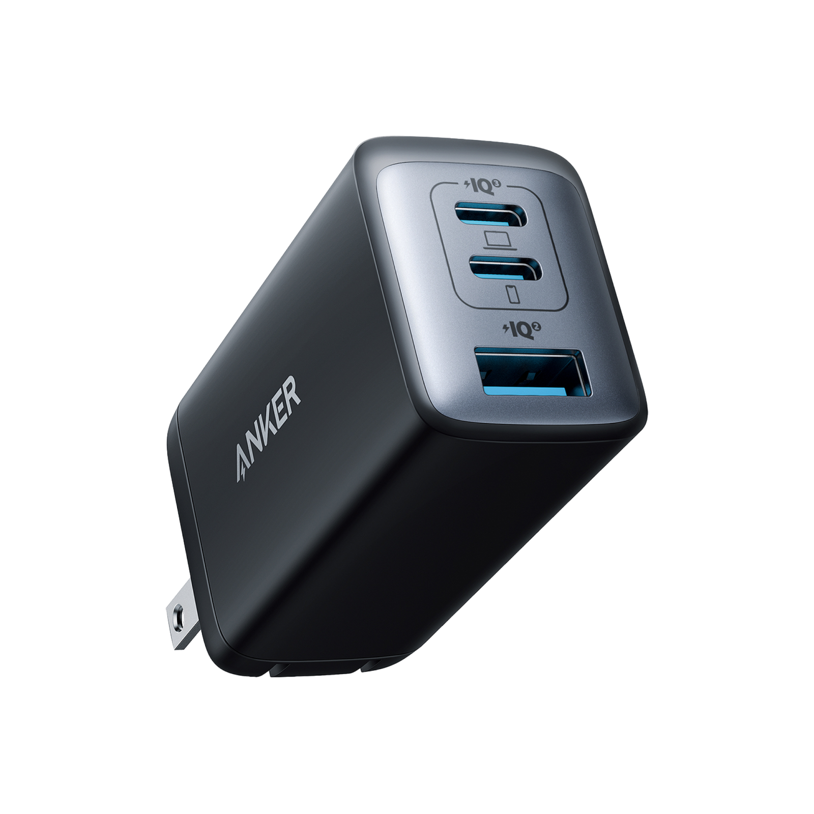 Official Anker 735 Nano II A2667 charger image showing two USB-C ports and one USB-A port