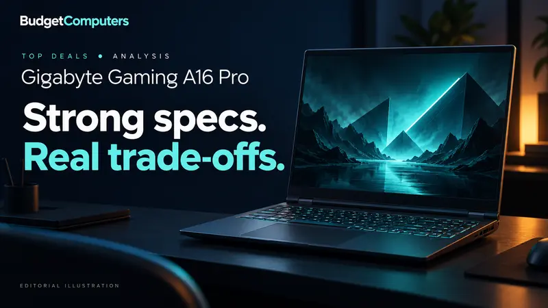 Strong specs. Real trade-offs. Gigabyte A16 Pro